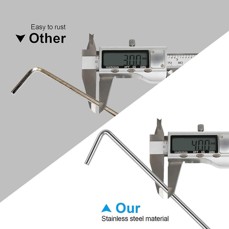 Oligei 23 Pack Tent Stakes, Heavy Duty Metal Tent Pegs, Hooked, Silver, Perfect for Camping, Gardening & Outdoor Decorations - Image 3